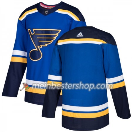 St. Louis Blues Blank Adidas 2017-2018 Blau Trikot Authentic - Herren